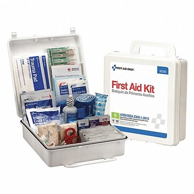 50 Person First Aid Kit, ANSI B, Plastic