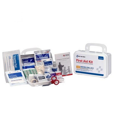 10 PERSON FIRST AID KIT, ANSI A,PLASTIC