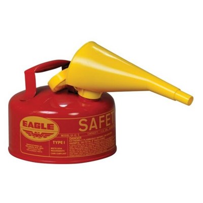 1 GAL RED TYPE 1 SAFETY CAN W/ FUNNEL