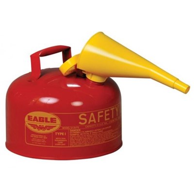 2.5 GAL RED TYPE 1 SAFETY CAN W/ FUNNEL
