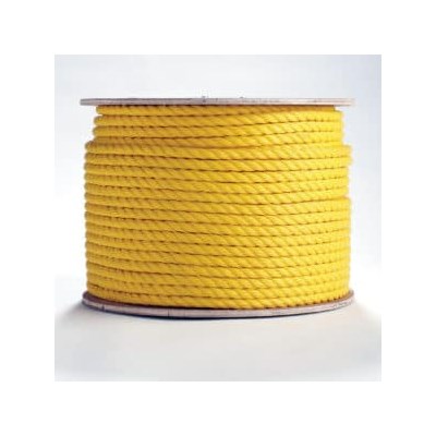 3-STRAND ROPE, YELLOW POLY, 5/8" X 600'