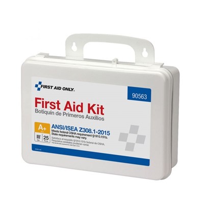 25 PERSON FIRST AID KIT, ANSI A+,PLASTIC