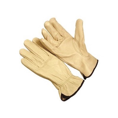 TOP GRAIN LEATHER GLOVES-LG