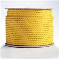 3-STRAND ROPE, YELLOW POLY, 1/4" X 600'