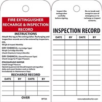 PER EACH, EXTINGUISHER INSPECTION TAG