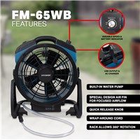 Battery Operated Oscillating Misting Fan